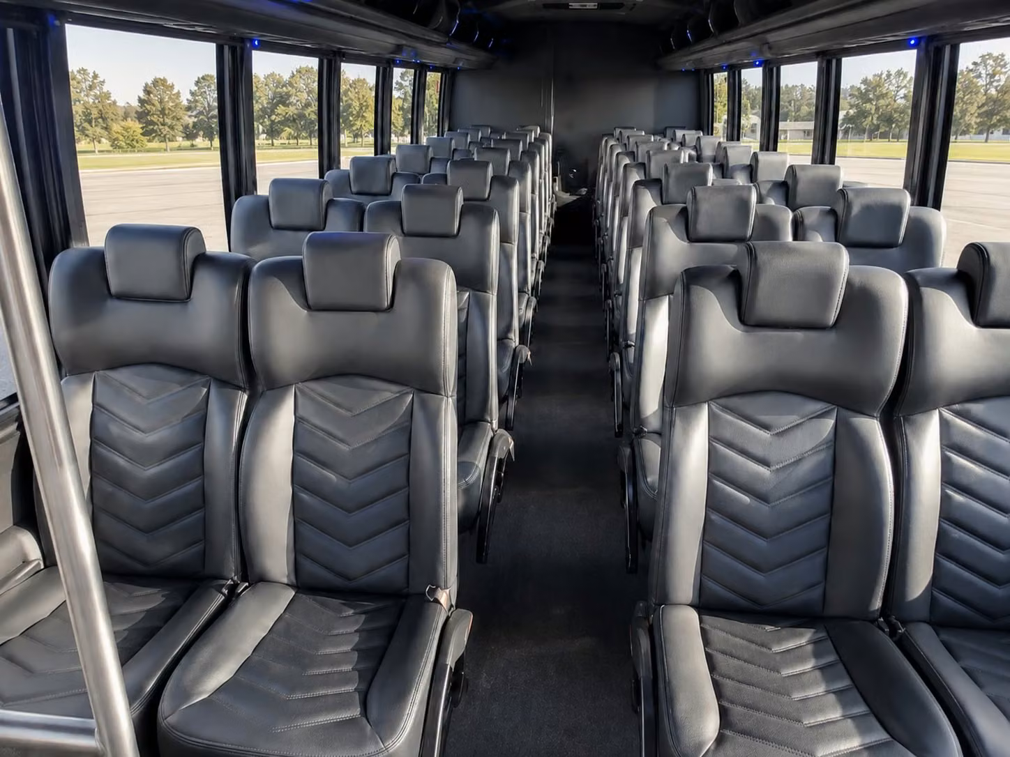 18 passenger minibus interior