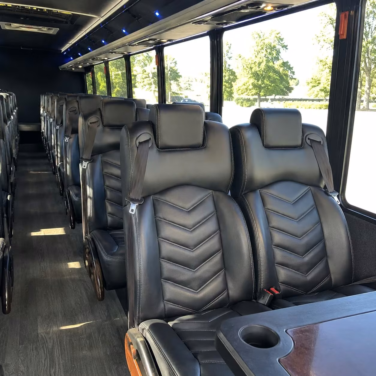 28 passenger minibus interior