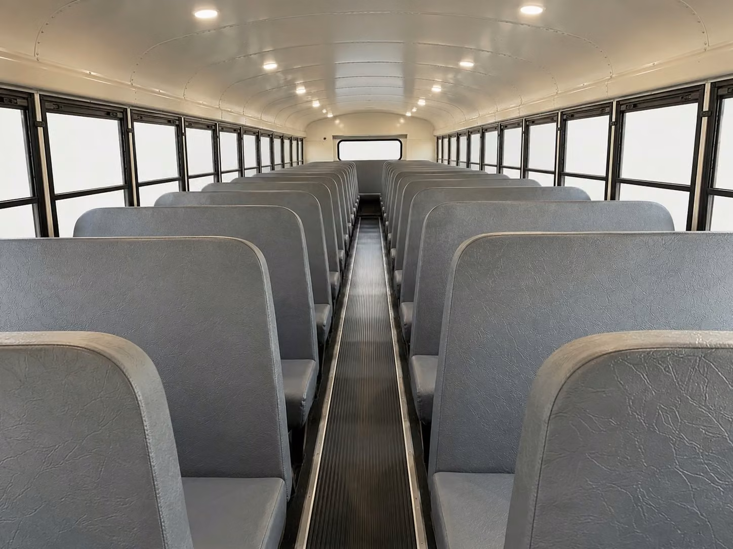 school bus inside